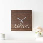 リラックス航海の10000000 スクエア壁時計 (ホーム)