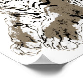 リラックス虎のポスター ポスター (角)