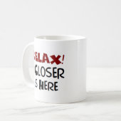 リラックス近い コーヒーマグカップ (正面左)