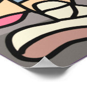 リラックス通りレトロドッグ | おもしろい ポスター (角)