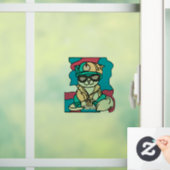 リラックス通りレトロ猫 | おもしろい ウィンドウサイン (ホーム)