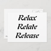 リラックス関連、リリース、 ポストカード (正面/裏面)