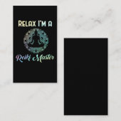 リラックス霊気マスタセラピストチャクラセラピー 名刺 (正面/裏面)