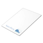 リラックス鯨 ノートパッド (アングル)