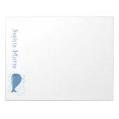 リラックス鯨 ノートパッド (正面)