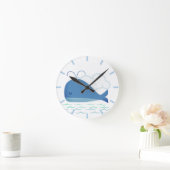 リラックス鯨 ラウンド壁時計 (ホーム)