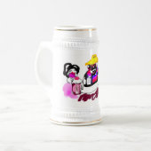 リラックス お父さんの日おめでとう ビールジョッキ (正面左)