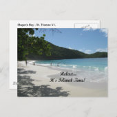 リラックス...アイランドタイムだ！ ポストカード (正面/裏面)