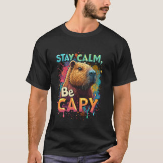 リラックス カピバラになって Tシャツ