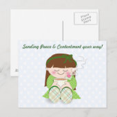 リラックス!カワイイかわいいリラックスズガールズ&ティー/コーヒー ポストカード (正面/裏面)