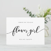 リラックス スクリプトの花嫁の花を飾る女の子カード 招待状 (スタンド正面)
