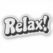 「リラックス!」 デザインシール シール (正面)