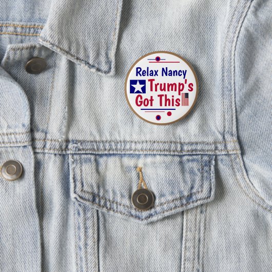 リラックス ナンシー トランプに任せて！ 缶バッジ (インサイチュ)