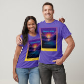 リラックス ビーチ ヤシの木 夕日 メンズTシャツ Tシャツ (ユニセックス)