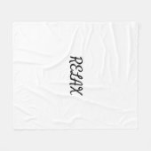 リラックス フリースブランケット (正面(横))