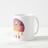リラックス・ブロ・ラクロス コーヒーマグカップ (正面右)