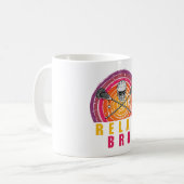 リラックス・ブロ・ラクロス コーヒーマグカップ (正面左)