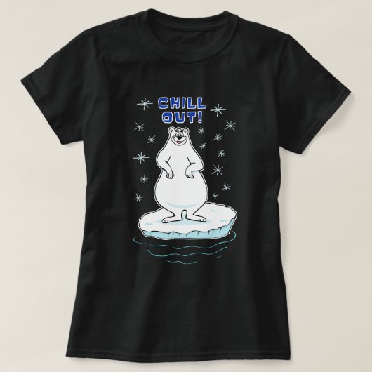 リラックス!ホッキョクグマ Tシャツ (デザイン正面)