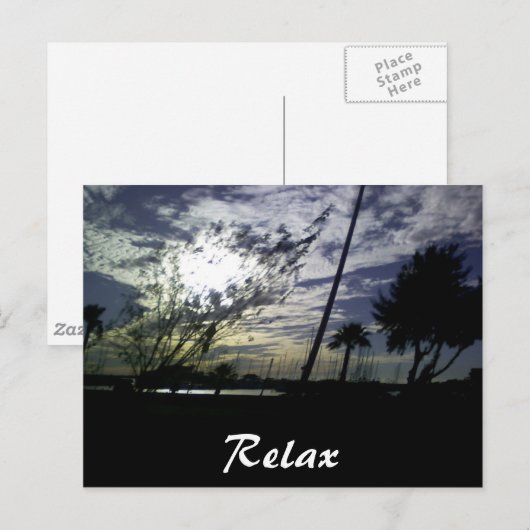 リラックス ポストカード (正面/裏面)