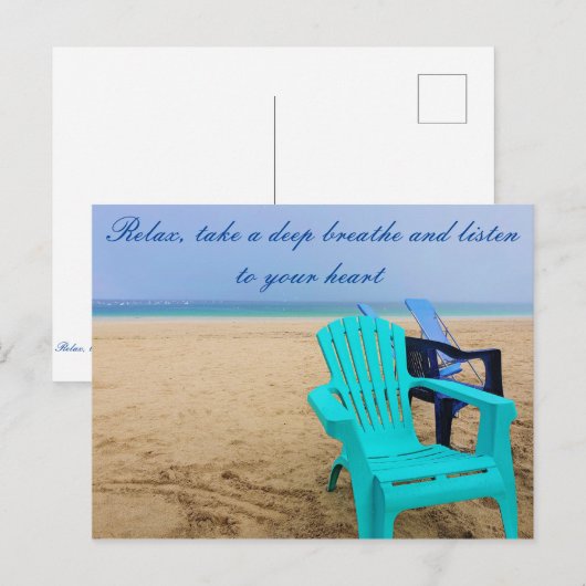 リラックス ポストカード (正面/裏面)