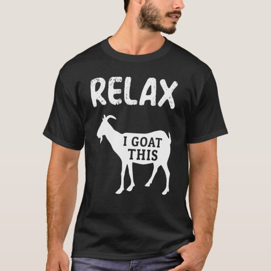 リラックス ヤギがやる Tシャツ (正面)