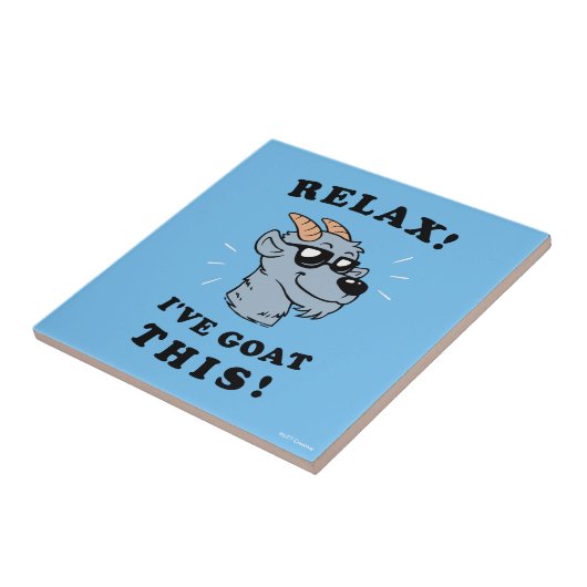 リラックス!ヤギに頼む タイル (側面)
