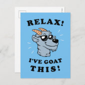 リラックス!ヤギに頼む ポストカード (正面/裏面)