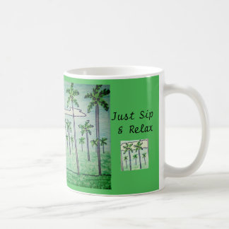 リラックス ヤシの木の林 コーヒーマグカップ