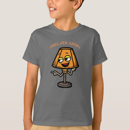 リラックス ランプ カートゥーン Tシャツ (正面)