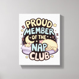 リラックス&リチャージ-昼寝愛好家の完璧なアイテム キャンバスプリント