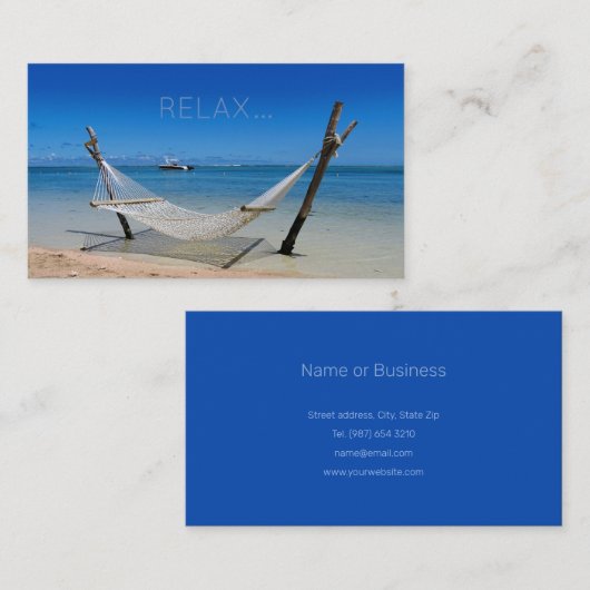 リラックス 名刺 (正面/裏面)