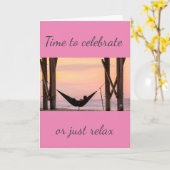 「リラックス」「祝」は幸せに カード (黄色い花)