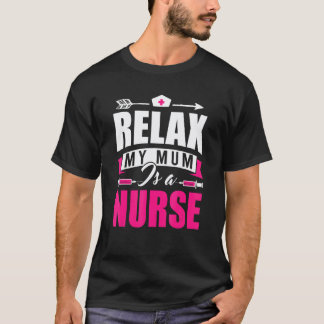 リラックス 私の母は看護師です Rn 看護 ヴィンテージ 看護師 Tシャツ
