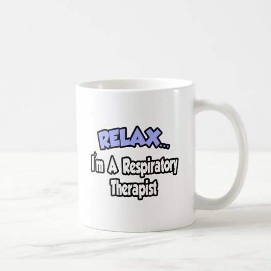 リラックス..私は呼吸セラピスト コーヒーマグカップ (右)
