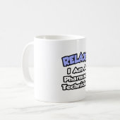 リラックス..私は薬局技師だ コーヒーマグカップ (正面左)