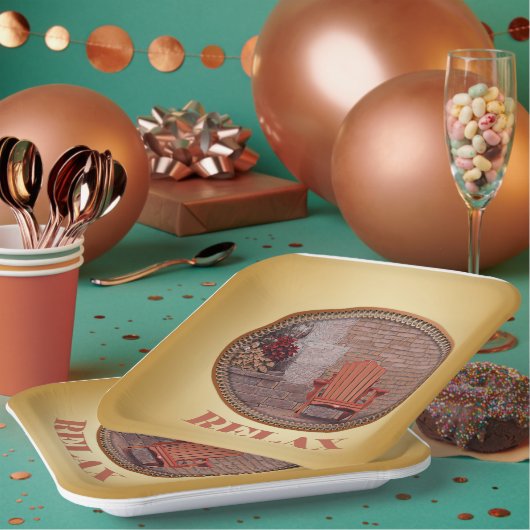 リラックス-紙プレート ペーパープレート (複数)