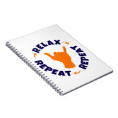 リラックス.繰り返す。繰り返す。 ノートブック (右側)