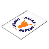 リラックス.繰り返す。繰り返す。 ノートブック (左側)