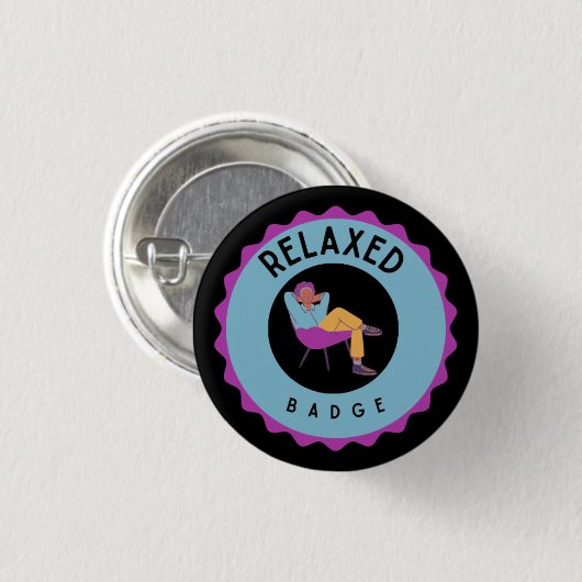 リラックス 缶バッジ (正面&裏面)
