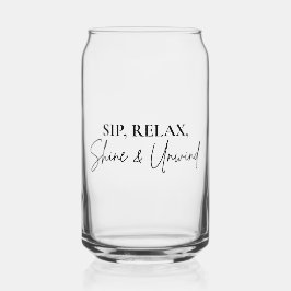 リラックス＆輝く アンウィンド ガラスマグ ガラス缶