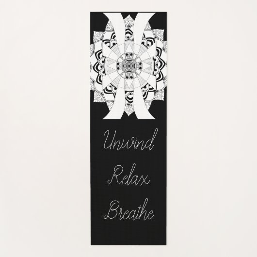 リラックス、風を解く、呼吸する ヨガマット (正面)