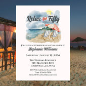リラックス@50熱帯ビーチチェアをテーマにした 招待状