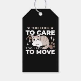 リラックス&Lazy Vibes for猫好きデザイン ギフトタグ