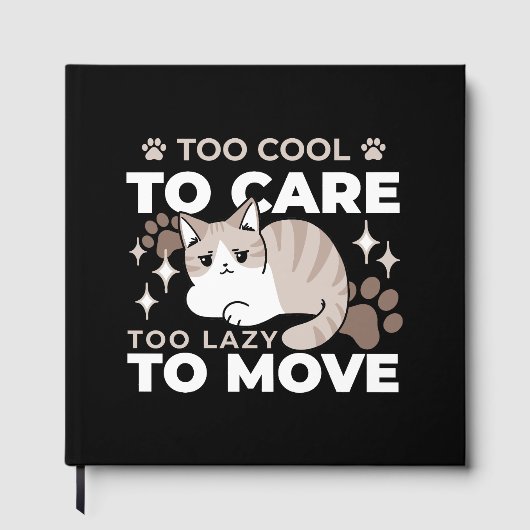 リラックス&Lazy Vibes for猫好きデザイン ゲストブック (正面)