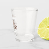 リラックス&Lazy Vibes for猫好きデザイン ショットグラス (右)