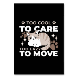 リラックス&Lazy Vibes for猫好きデザイン テーブルナンバー