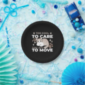 リラックス&Lazy Vibes for猫好きデザイン ペーパープレート (パーティー)