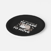 リラックス&Lazy Vibes for猫好きデザイン ペーパープレート (アングル)