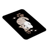 リラックス&Lazy Vibes for猫好きデザイン マグネット (右側)