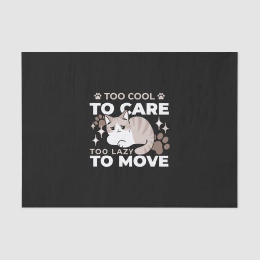 リラックス&Lazy Vibes for猫好きデザイン 薄葉紙 (正面)